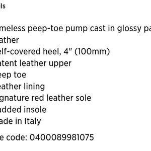 Christian louboutin Peep Toe Pumps